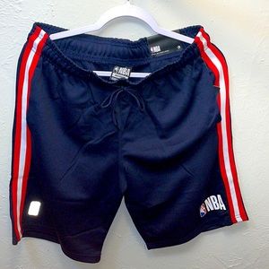 NBA original (comfort fit) (elastic waistband) (NetDry) Dark Blue. Red/W Stripe